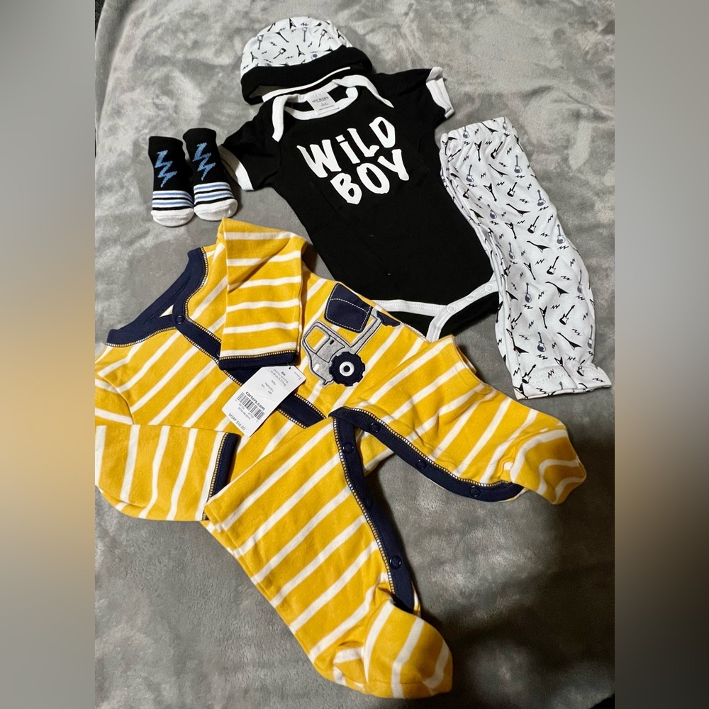 0-6 months baby boy 2 dresses